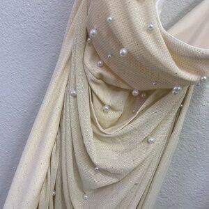 Cream Pearl Sparkle Dress